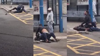 A Little Crackhead Jiu Jitsu At The Bus Terminal