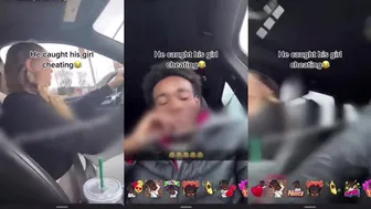 Dude Caught His Girl Cheating On Him On Snapchat During A Car Ride!