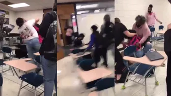 Middle school FightCaught On Camera