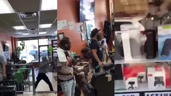 Snitch gets his ass beat when he got caught lacking
