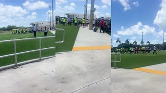 Soccer Match Fight Breaks Out After Slide Tackle