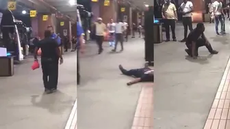 Mr Tuff Guy Gets Knocked Out At The Airport