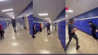 Bro About To Pull Off A Moonwalk ????????
