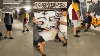 Big man Got Skills #1 Fight Video