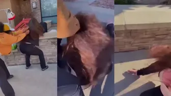 Racist Lady Gets Violently Beaten In The Street For Calling Two Ladies The N Wor