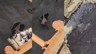 Scrapped fighters clash at an abandoned factory #fight #fights #fighter #video