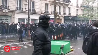Police Fueled By Firebombs In Paris