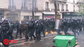 Police Fueled By Firebombs In Paris