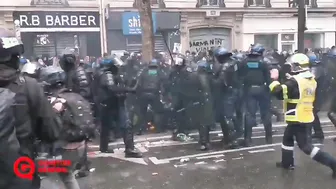 Police Fueled By Firebombs In Paris