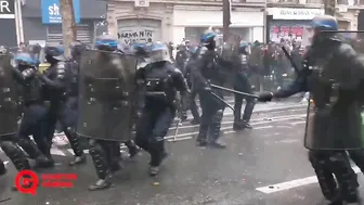 Police Fueled By Firebombs In Paris