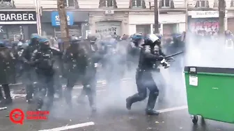 Police Fueled By Firebombs In Paris